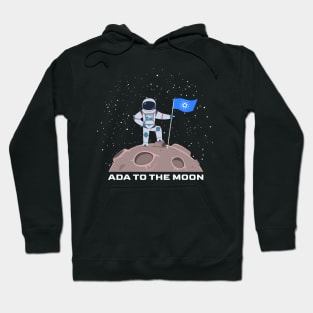 Cardano to the moon ADA cryptocurrency astronaut Hoodie